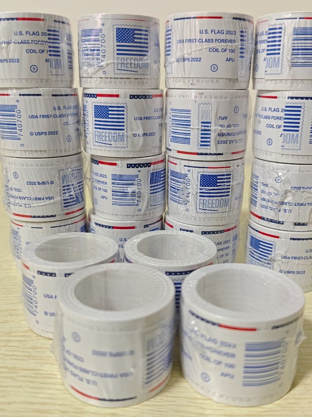 60 Roll of postage-stamps of 100 each issue 2023 Total 6000-stamps